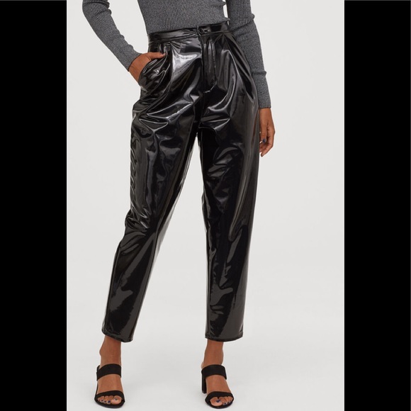 BNWT H&M Patent Pants - Picture 1 of 4